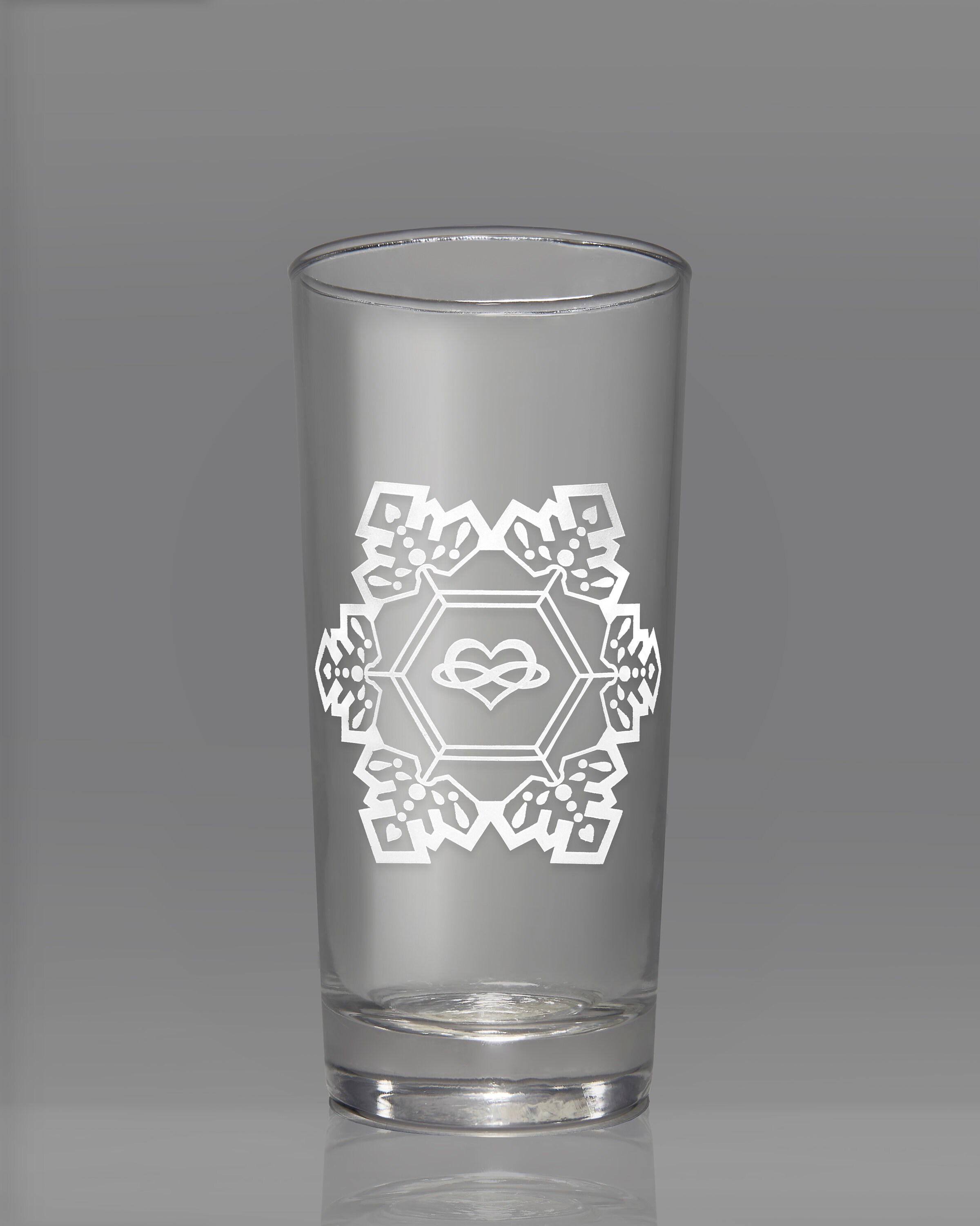 Sacred Geometry Etched Glass Drinking Glasses 14oz. Single Etsy