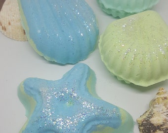 Bath Bombs, Fizzy Bath Bomb, Seashell Bath Bombs, Bath Fizzy