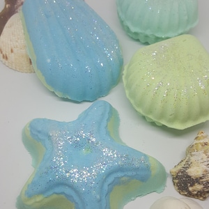 Bath Bombs, Fizzy Bath Bomb, Seashell Bath Bombs, Bath Fizzy