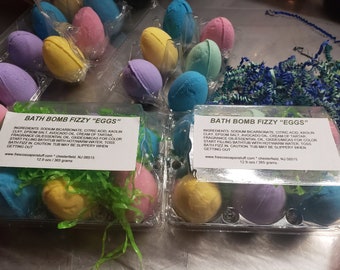Easter eggs, Bath bombs, bath fizzy, egg shaped bath bombs, gentle,  non-toxic ingredients