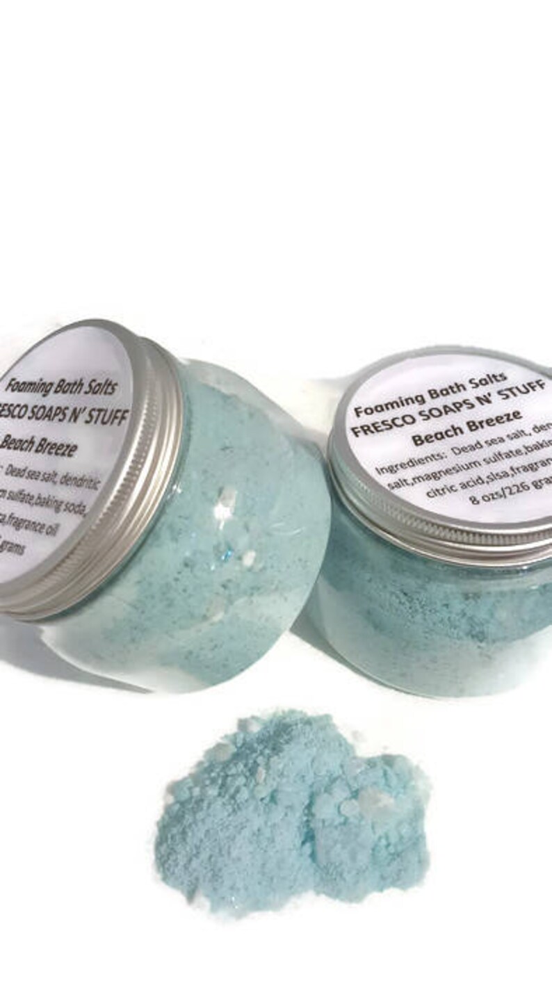 Foaming Bath Salts, Dead Sea Salt Soak, Bathtub Salt Soak, Soaking Bath