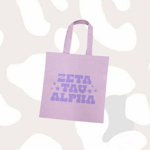 Tone-on-tone Greek Tote Bag, Available For All Organizations // See Description to Customize / Sorority / Greek, Big Little