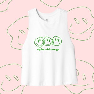 White Warped Graffiti Tank, Available For All Organizations / See Description to Customize / Sorority / Greek, Big Little