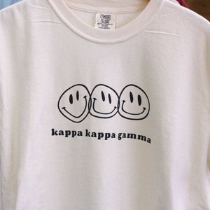 Ivory Warped Graffiti Tee, Sorority Tee, Kappa,Available For All Organizations / See Description to Customize / Sorority / Greek, Big Little