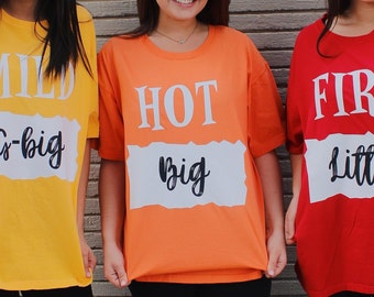 taco bell big little shirts