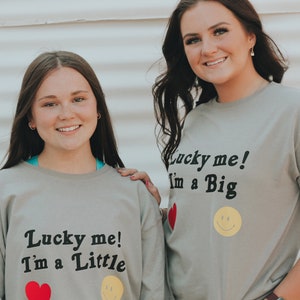 Lucky Me, Sorority T-shirt, Sorority Tee, Greek Tee, Big Little Gifts, Big Little Reveals, Sorority Sweatshirt, Chi Omega Sweatshirt