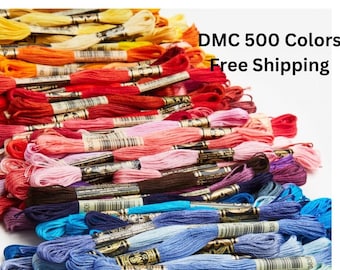 Full Set 500 Colors Embroidery Floss Pack, Cross Stitch Floss Set, Cotton Thread Assortments, Valued Thread Pack