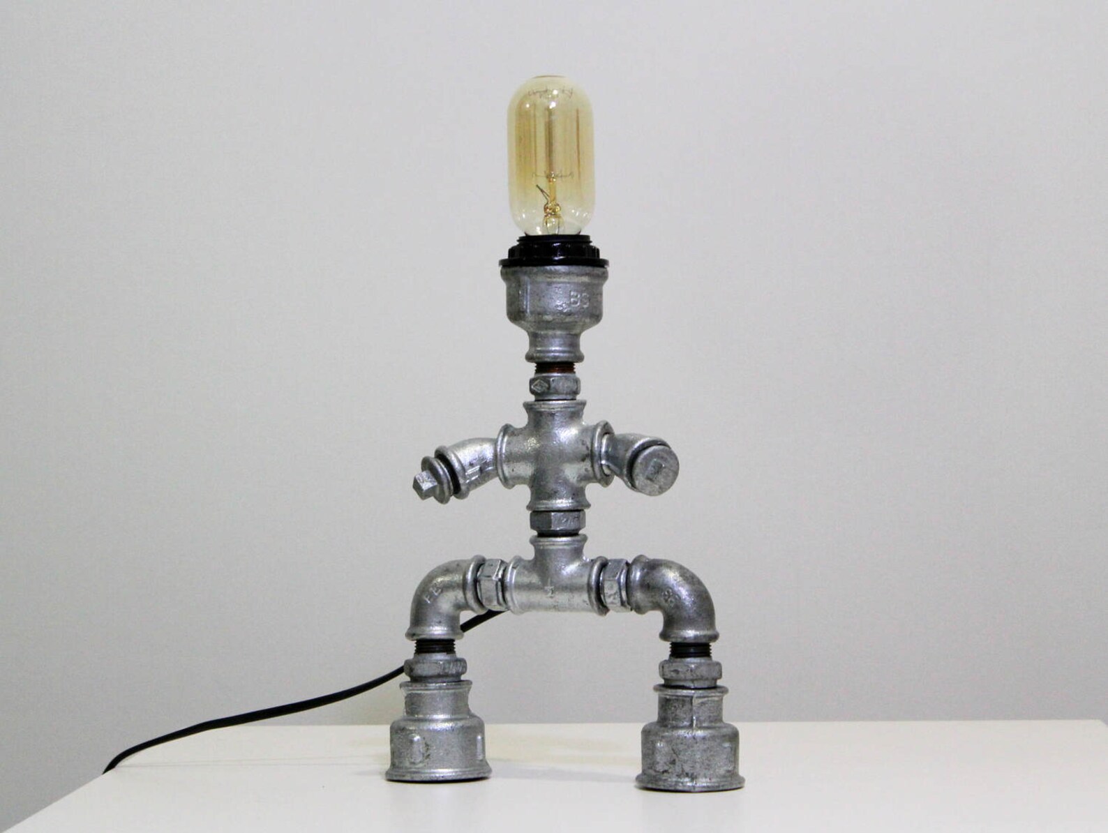 Robot Pipe Lamp Table industrial lamp steampunk lamp Etsy