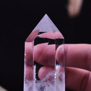 0.366 LB Large Clear Quartz Tower Point/Clear Quartz Obelisk Wand/Crystal Tower Generator/Healing Crystal/Reiki/CQ-0063