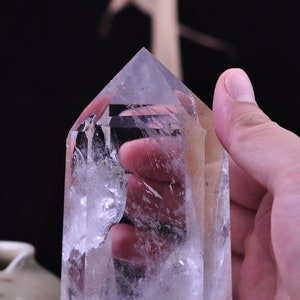 1.78 LB Large Clear Quartz Tower Point/Clear Quartz Obelisk Wand/Crystal Tower Generator/Healing Crystal/Reiki/CQ-0088