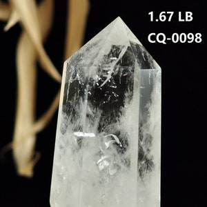 1.67 LB Large Clear Quartz Tower Point/Clear Quartz Obelisk Wand/Crystal Tower Generator/Healing Crystal/Reiki/CQ-0098