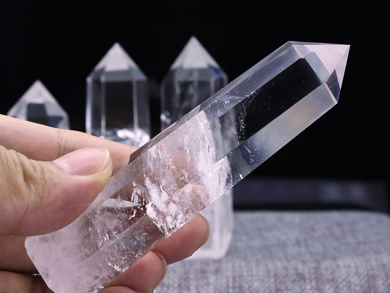 High Quality Natural Clear Quartz Tower Quartz Point/Clear Quartz Wand/Rock Crystal Obelisk/Healing Clear Quartz Crystal/BJ-S80323P612 image 3