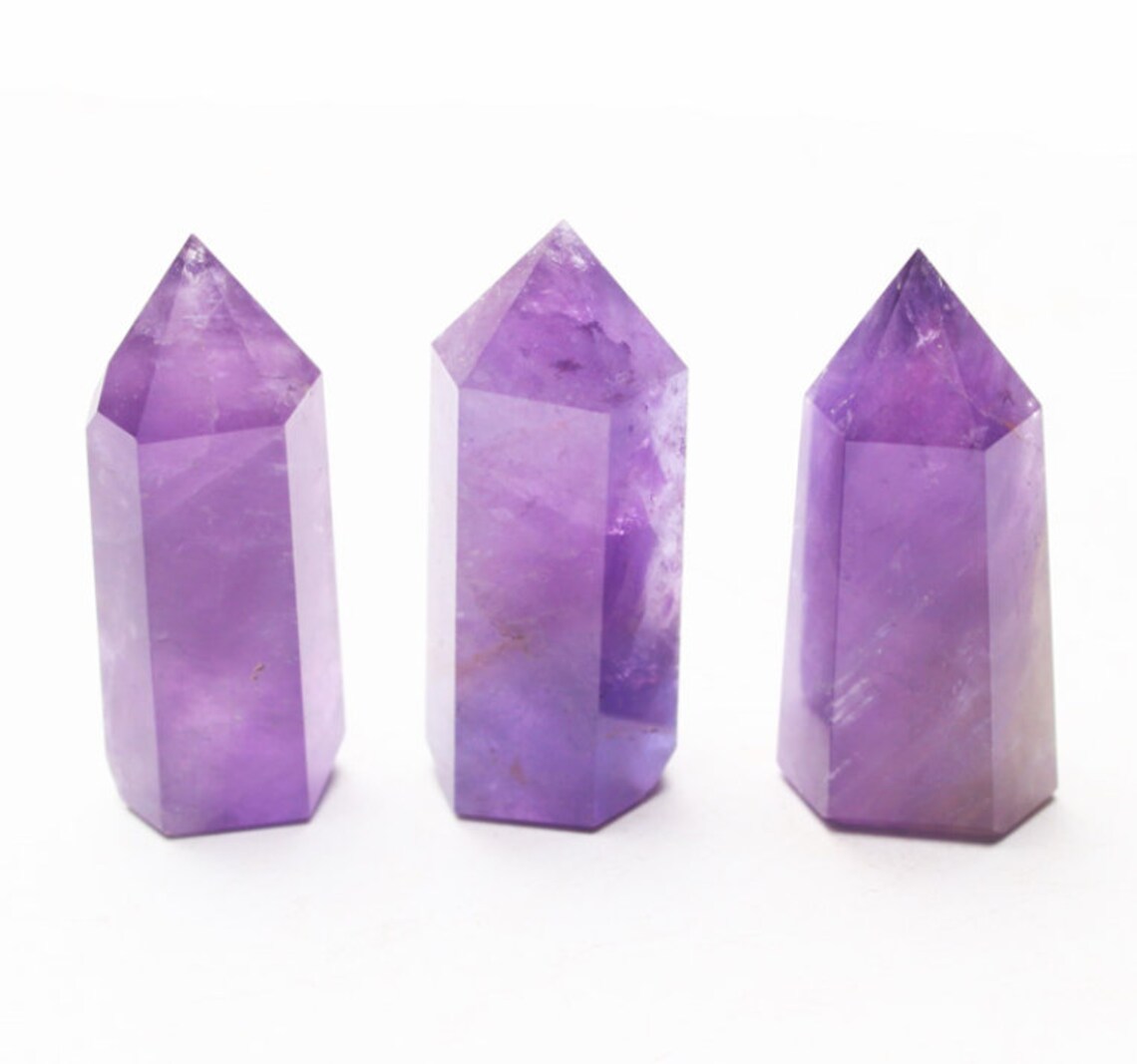 4070mm High Quality Natural Amethyst Crystal Tower One Etsy