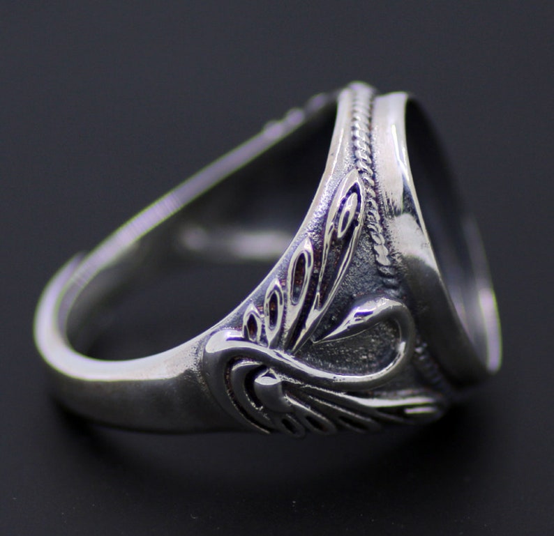 11.5mmx15.5mm Sterling Silver Ring Base/antique 925 Silver Etsy