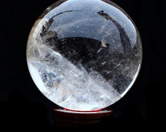 Natural Clear Quartz Crystal Sphere/Hand Carved Clear Quartz Ball/Healing Rock Crystal/20/30/40/50/60/70/80/90/100mm/#BJ-S80323P604