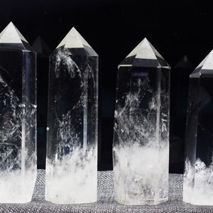 Large Clear Quartz Tower Point/Himalaya Clear Quartz Obelisk/Crystal Tower Generator/Healing Crystal,Reiki,#BJ-S80403P802A