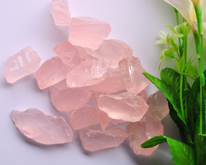 5A Natural Raw Rose Quartz Stone/natural Rose Quartz/pink Etsy