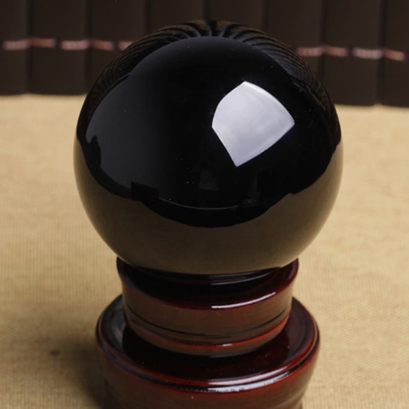 Obsidian Sphere - Etsy