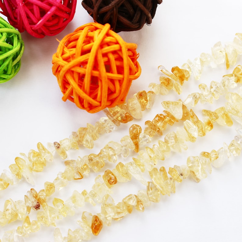 Natural Citrine quartzCitrine chips quartz beadsCitrine gemstone1 full strand90cmsmall chipA quality#GZ-S80309P802