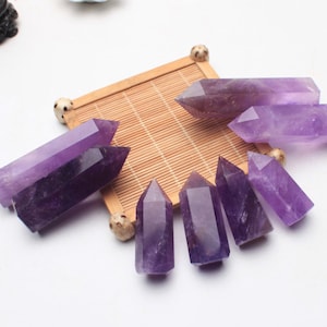 40-70mm High Quality Natural Amethyst Crystal Tower One Point/Amethyst Tower/Amethyst Obelisk/Healing Crystal/#BJ-S80323P613