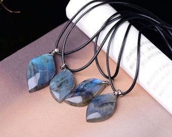 Natural Labradorite Pendant /Labradorite Crystal Jewelry/Natural Gemstone Charms For Jewelry Findings/#DZ-S80323P6016