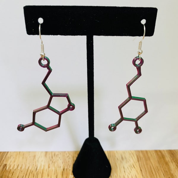 Seratonin/Dopamine 3D Printed Earrings