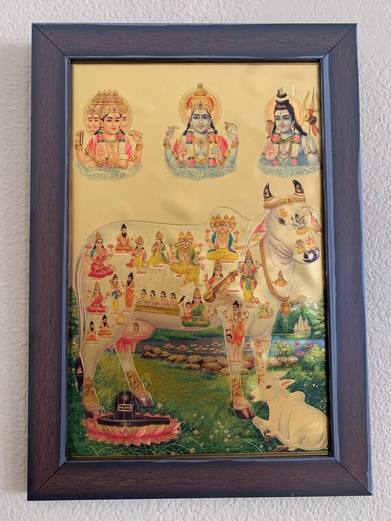 Hindu God Picture Frames / Kamadhenu / Shiva/ Vishnu/ Multiple Etsy