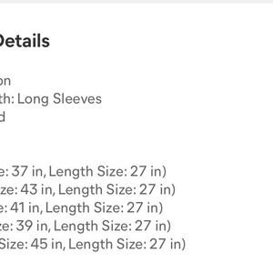 Pu&ograve; includere: Dettagli del prodotto per una camicia in cotone a maniche lunghe e fantasia unita. Le taglie disponibili sono S (circonferenza torace 94 cm, lunghezza 69 cm), XL (circonferenza torace 109 cm, lunghezza 69 cm), L (circonferenza torace 104 cm, lunghezza 69 cm), M (circonferenza torace 99 cm, lunghezza 69 cm) e XXL (circonferenza torace 114 cm, lunghezza 69 cm).