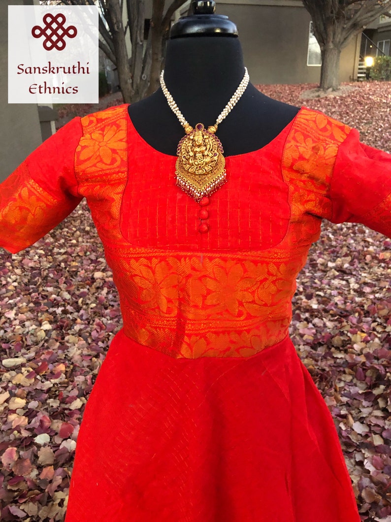 Sungudi Long gown / Anarkali gowns/ traditional Indian | Etsy