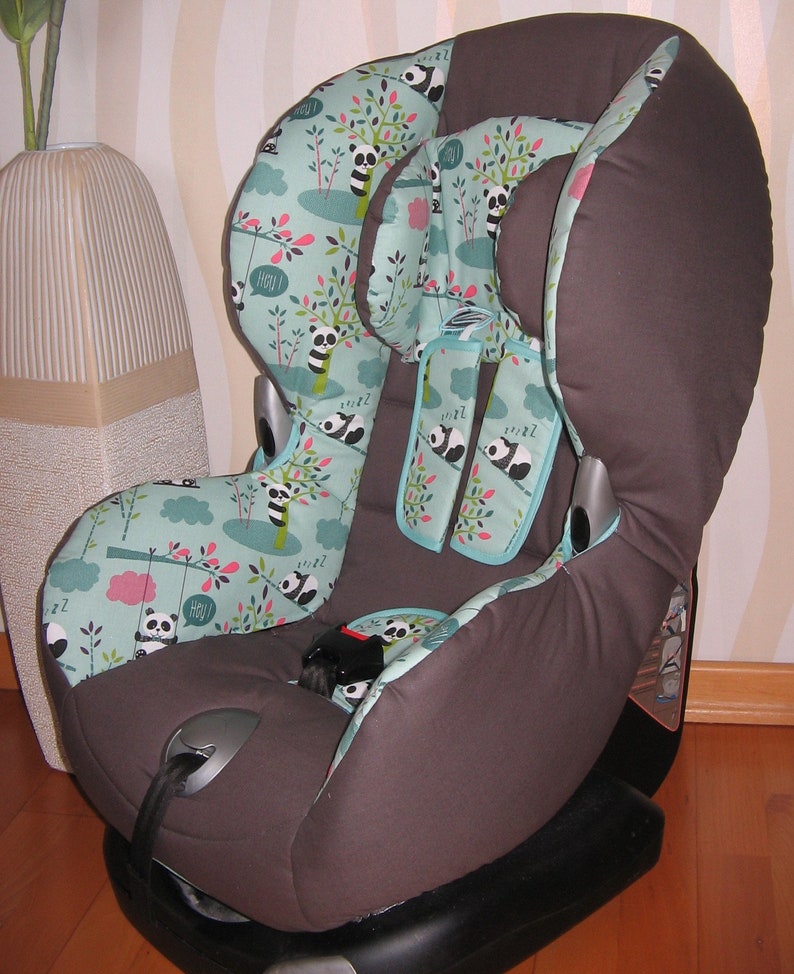 Ersatzbezug für Maxi Cosi Priori XP, SPS, Römer King Plus, TS Plus, Duo Plus, Quickfix Panda Kindersitzbezug aus Baumwolle Bild 1