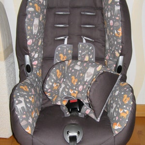 Ersatzbezug für Maxi Cosi Priori XP, SPS, Römer King Plus, TS Plus, Duo Plus, Quickfix Autositzbezug Kindersitzbezug aus Baumwolle immagine 2