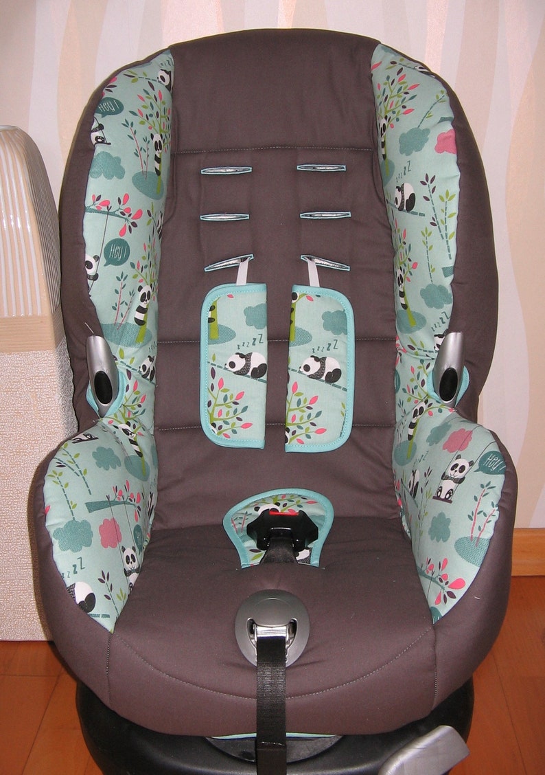 Ersatzbezug für Maxi Cosi Priori XP, SPS, Römer King Plus, TS Plus, Duo Plus, Quickfix Panda Kindersitzbezug aus Baumwolle Bild 4