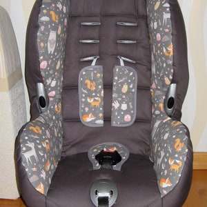 Ersatzbezug für Maxi Cosi Priori XP, SPS, Römer King Plus, TS Plus, Duo Plus, Quickfix Autositzbezug Kindersitzbezug aus Baumwolle immagine 5