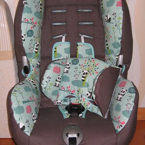 Ersatzbezug für Maxi Cosi Priori XP, SPS, Römer King Plus, TS Plus, Duo Plus, Quickfix Panda Kindersitzbezug aus Baumwolle Bild 2