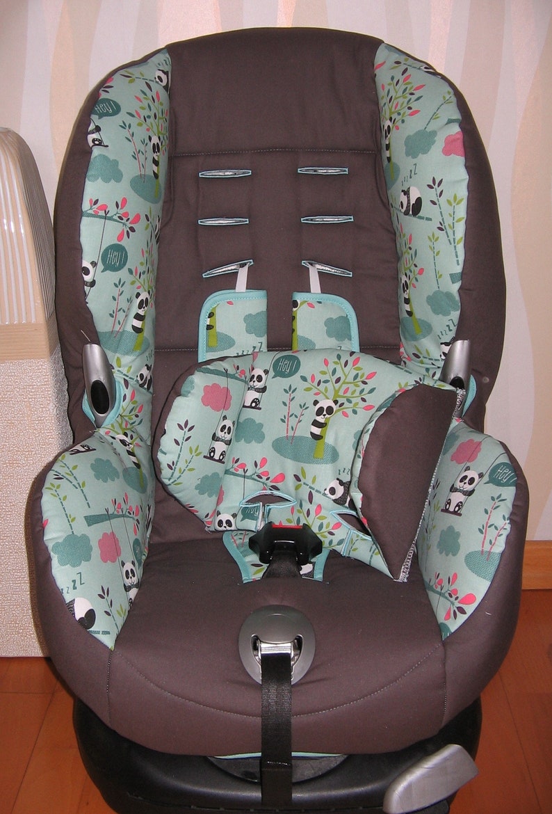 Ersatzbezug für Maxi Cosi Priori XP, SPS, Römer King Plus, TS Plus, Duo Plus, Quickfix Panda Kindersitzbezug aus Baumwolle Bild 2