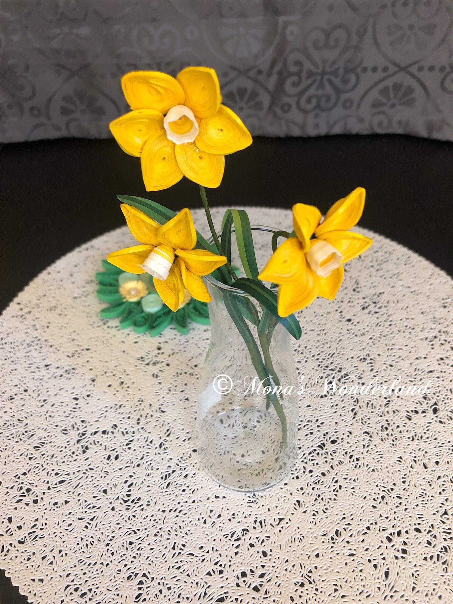 Quilling Daffodil Flowers Etsy