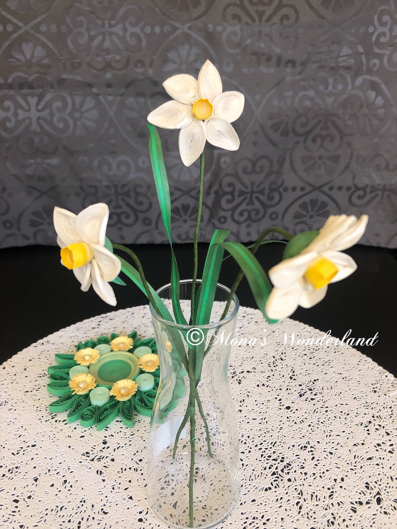 Quilling Daffodil Flowers Etsy