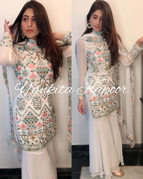 Beautiful Reyon Black Dhoti Salwar and 