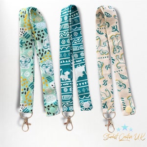 The Lion King lanyard, swivel lobster clasp, simba cub, personalised lanyard, customise with name, iD  holder, neck pass, Timone Pumba