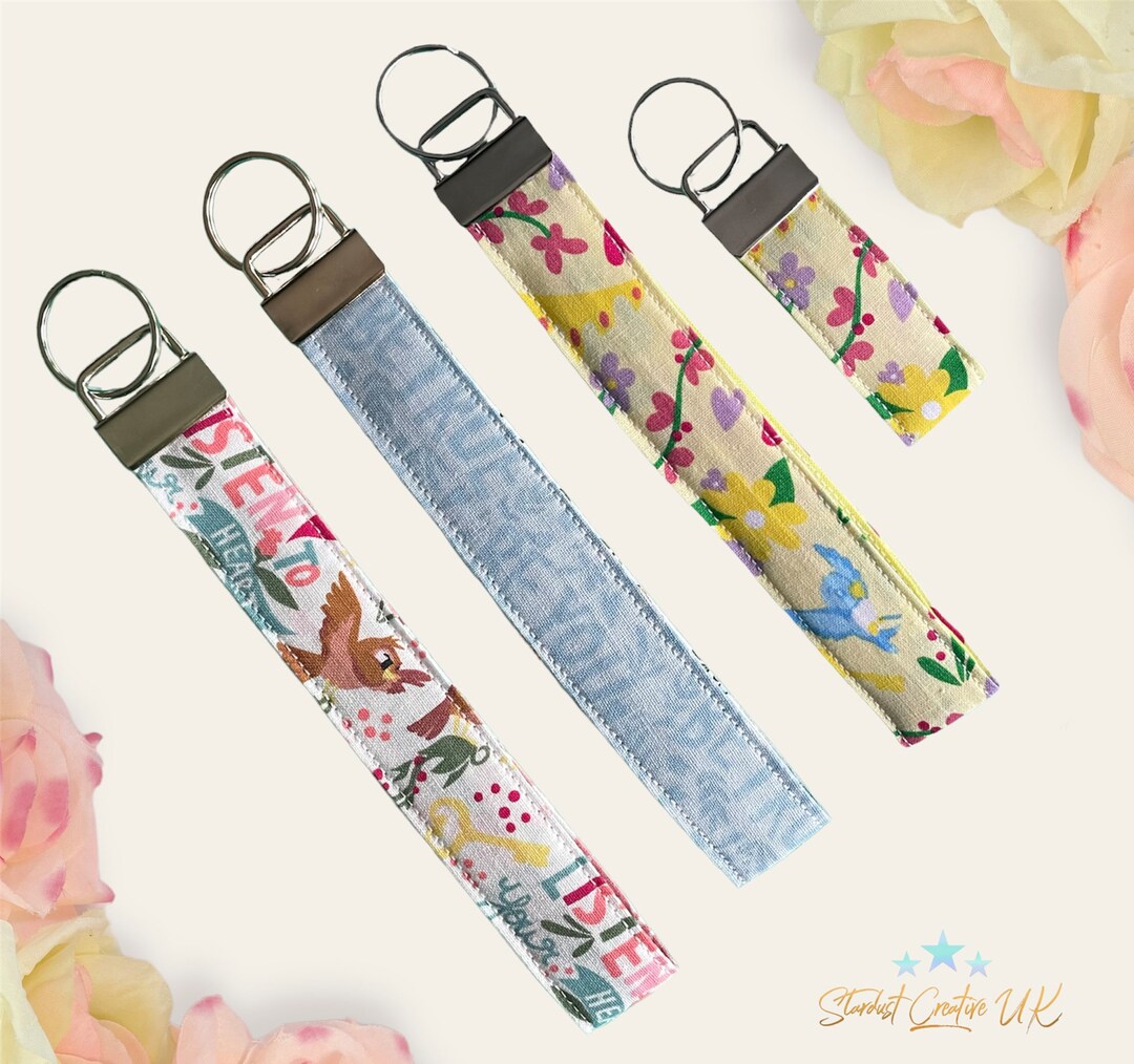 Princess Birds Keyring Wristlets, Princess Quotes Wrist Strap Key Chain ...
