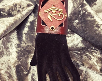 Soft Leather Cuff Burgundy