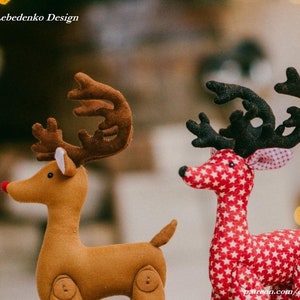 Reindeer Sewing Pattern | Stuffed Deer PDF Sewing Tutorial