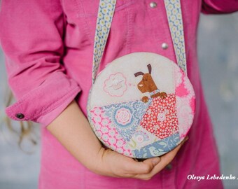 Cross Body Purse Pattern | Dog Circle Bag Pattern PDF