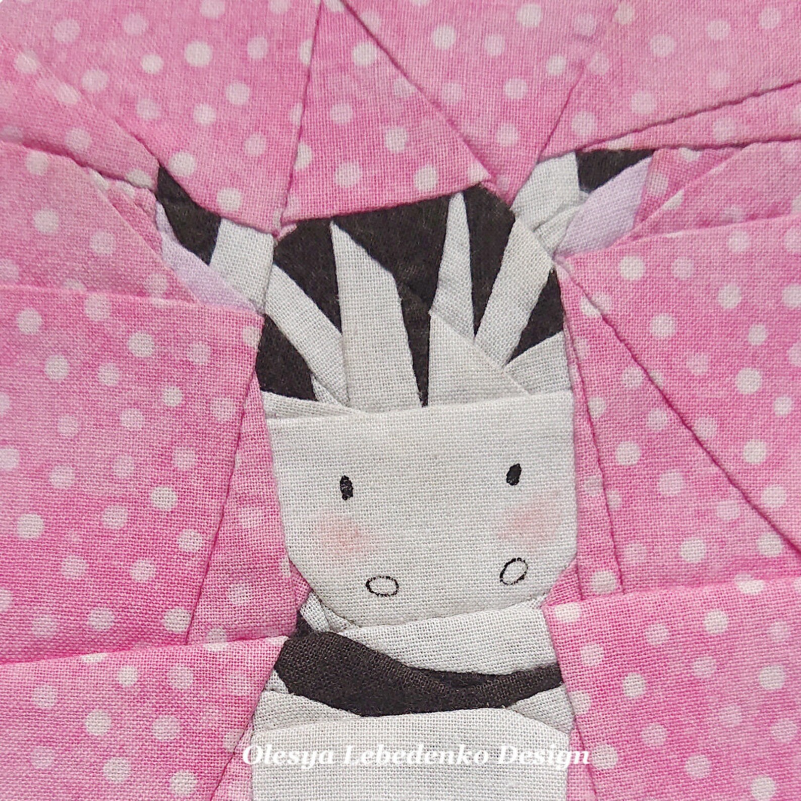 Baby Zebra Quilt Block PDF Pattern Etsy