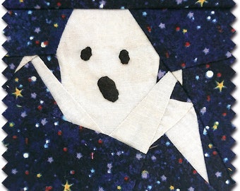 Halloween Quilt Blocks - Screaming Ghost Quilt Block Pattern PDF