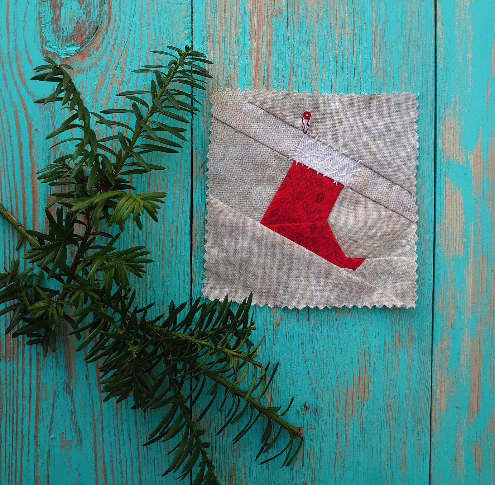 Santa Quilt Blocks Winter Quilt Blocks Christmas Quilt Etsy