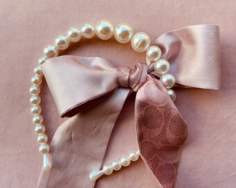 Faixa de cabelo de pérola para noiva, acessório de cabelo para blogueiros de casamento