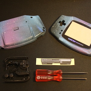 DIY kit - Nintendo Gameboy Advance custom painted housing + extras