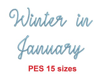 January Calligraphy Etsy etsy