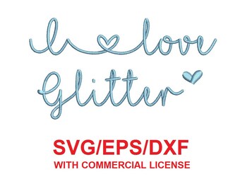 Download I Love Glitter Font Etsy PSD Mockup Templates